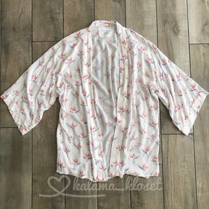 ACACIA huelo kimono coverup in bird of paradise P